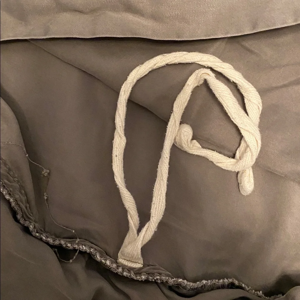 Pottery Barn Duvet Cover and Two Pillow Shams Tencel Body with Linen Trim